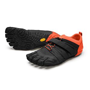 Vibram V-Train 2.0 Black/Orange Mens Training Shoes | India-710495